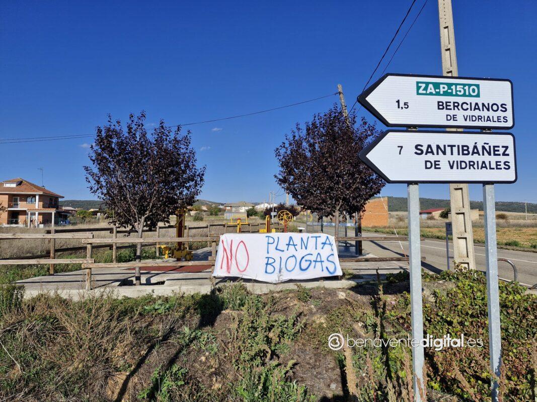 planta biogás pancarta