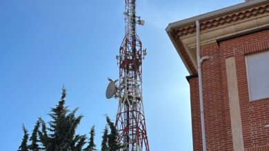 nido de cigüeña antena