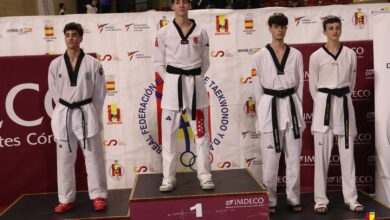 Marcos López en el podium