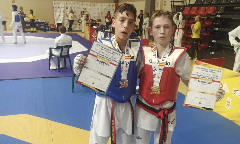 Héctor Rabanal junto al nuevo Campeón de España Gonzalo Rodríguez