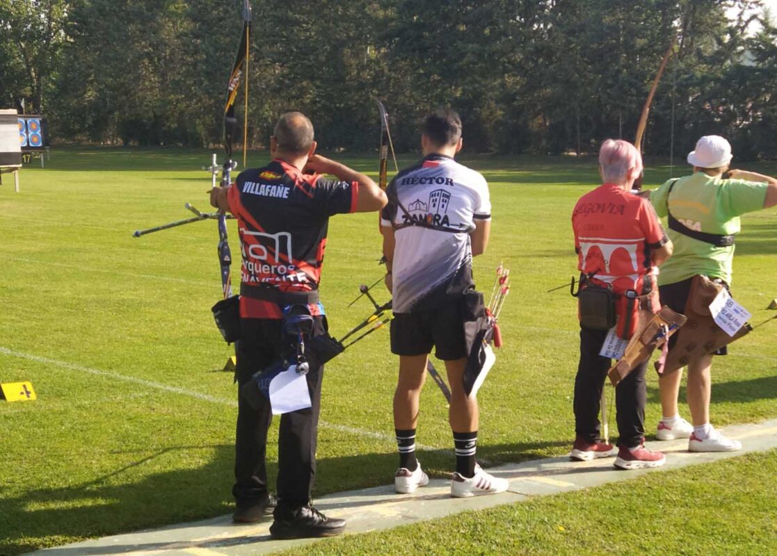 Miguel Ángel Villafañe (Arqueros Benavente) en la línea de tiro